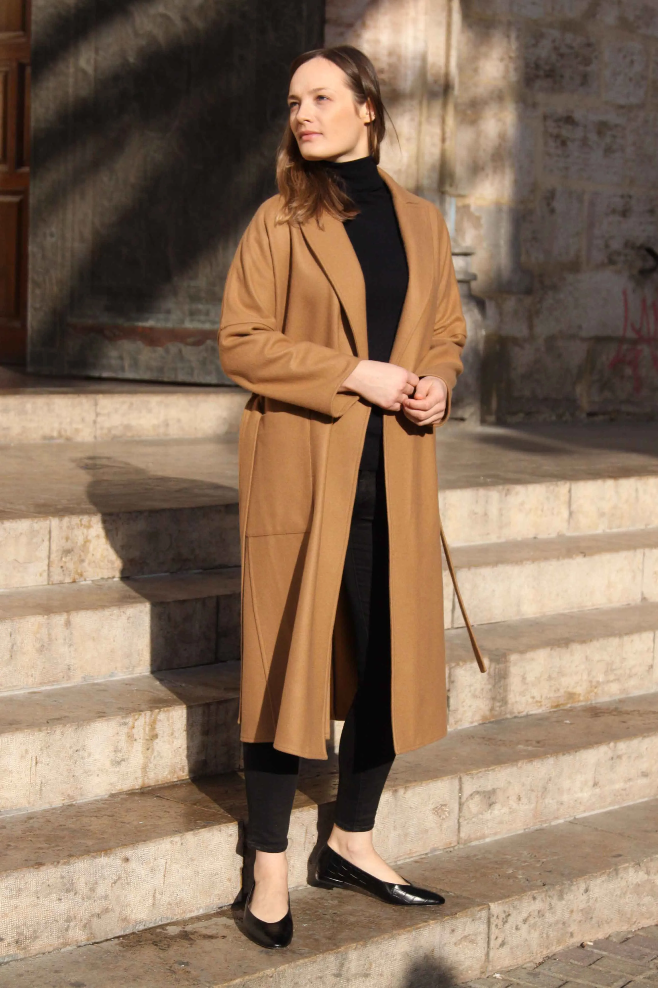 Camel Cashmere Coat VALENTINA