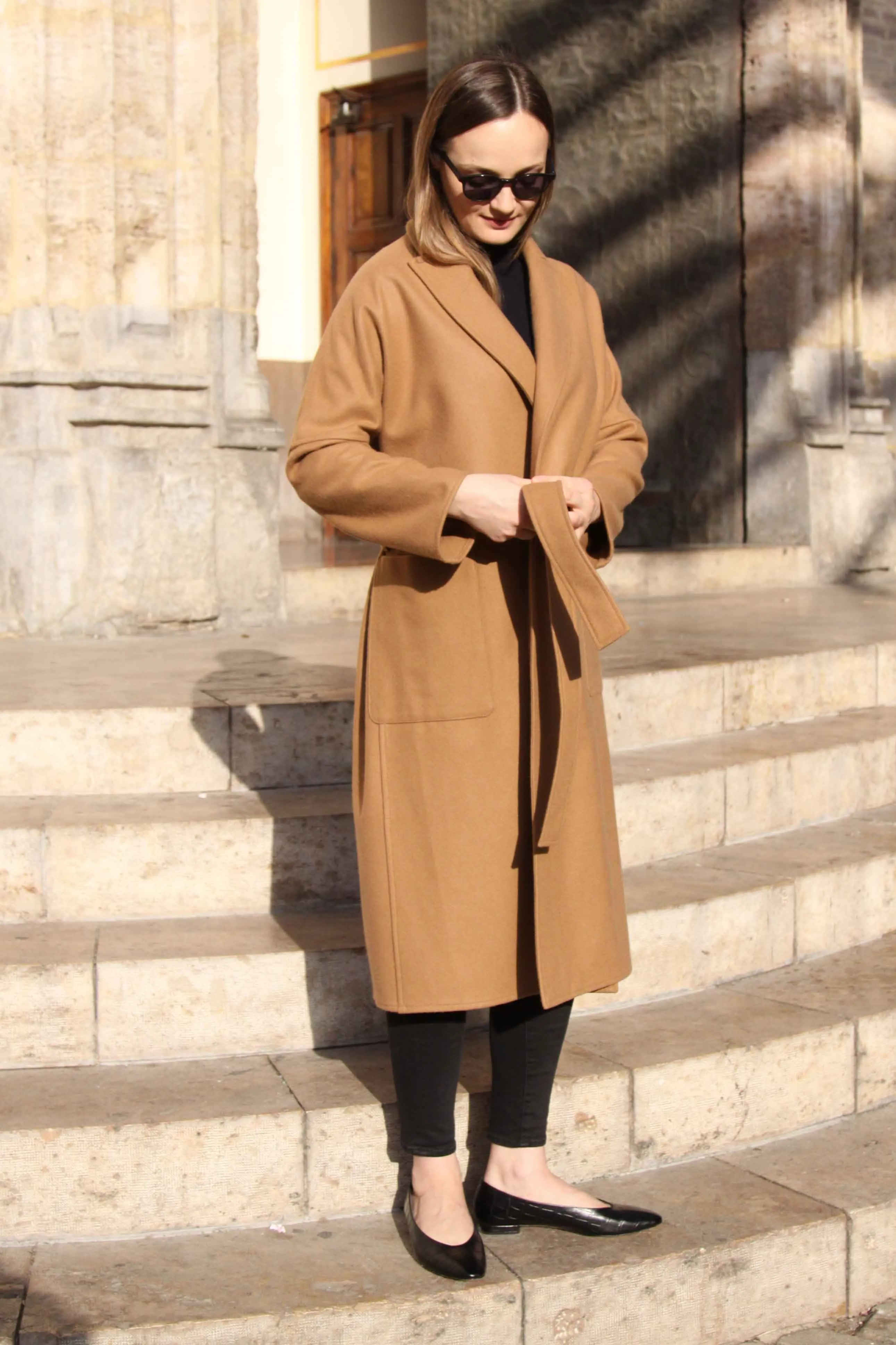 Camel Cashmere Coat VALENTINA