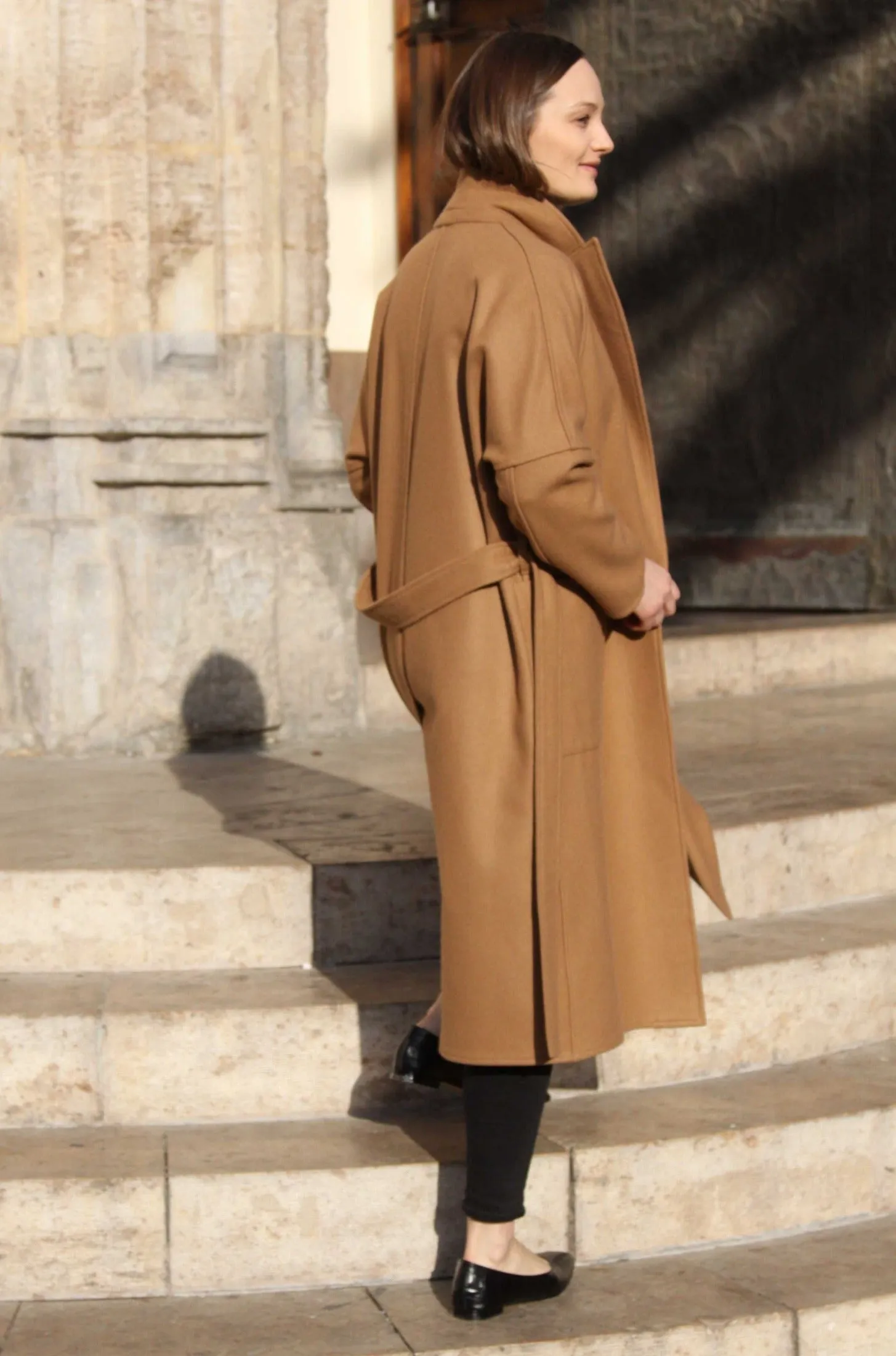 Camel Cashmere Coat VALENTINA