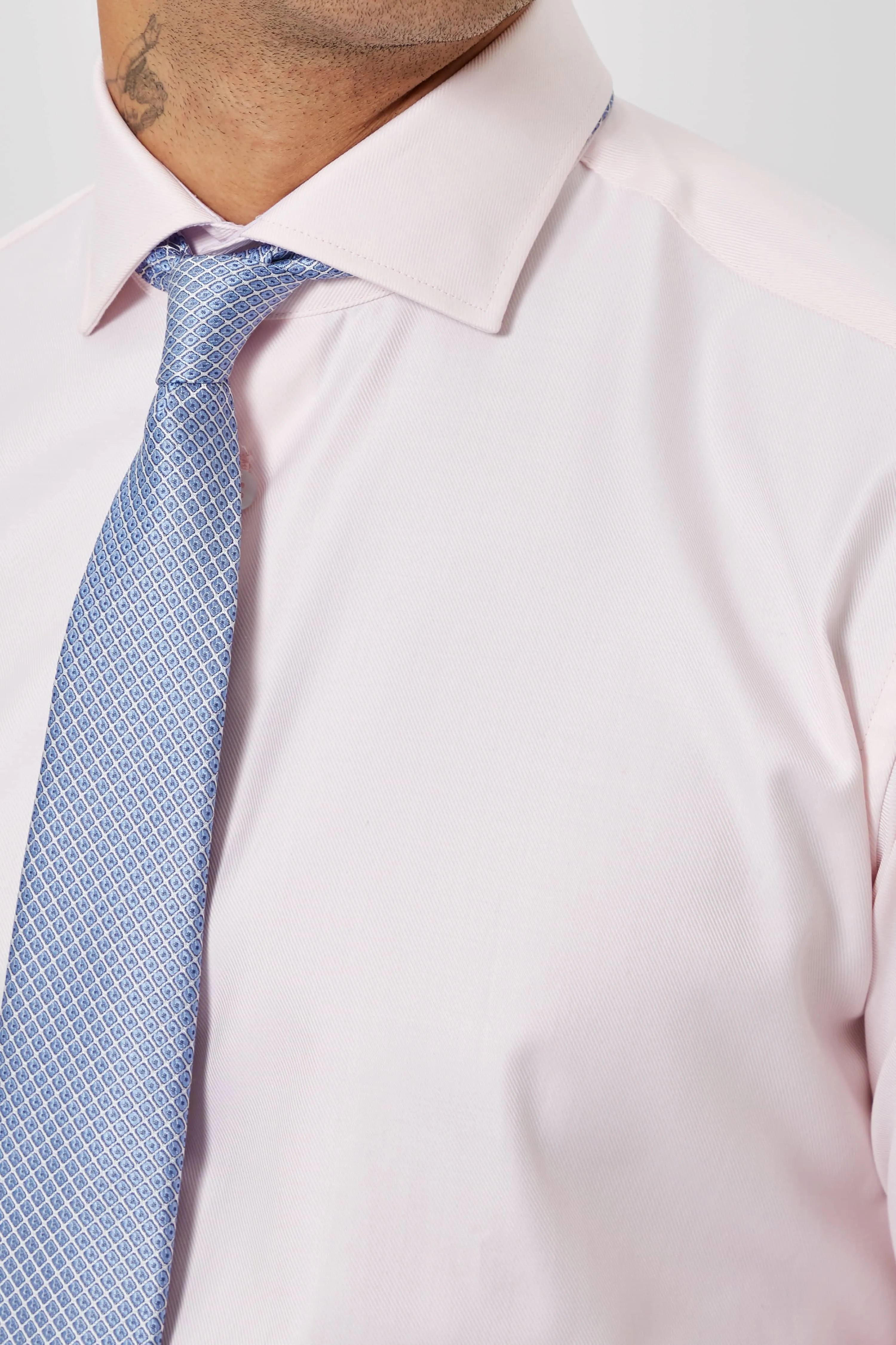 Canfield Slim Fit Pink Cotton Single Cuff Shirt - ARCHIVE