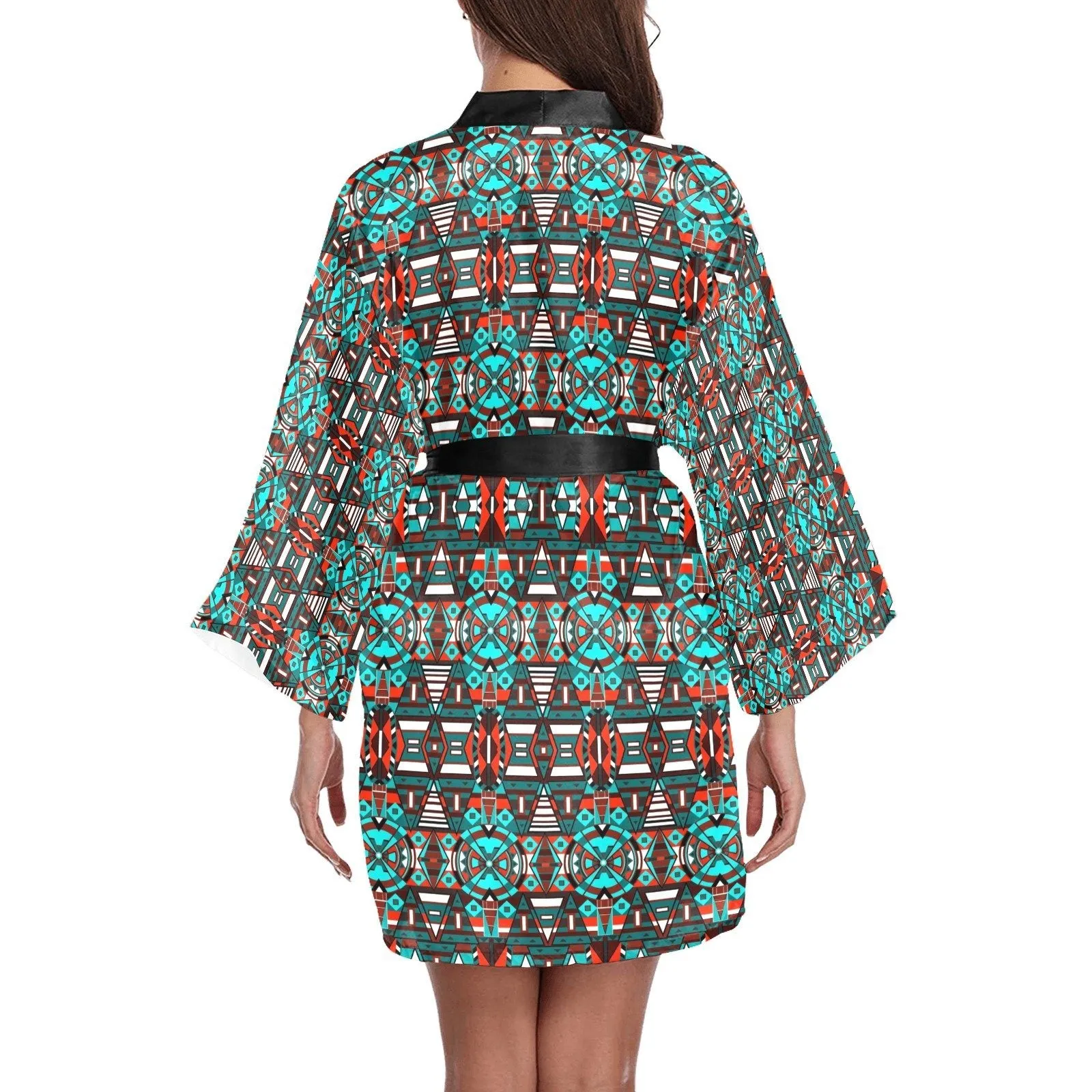 Captive Winter Long Sleeve Satin Robe