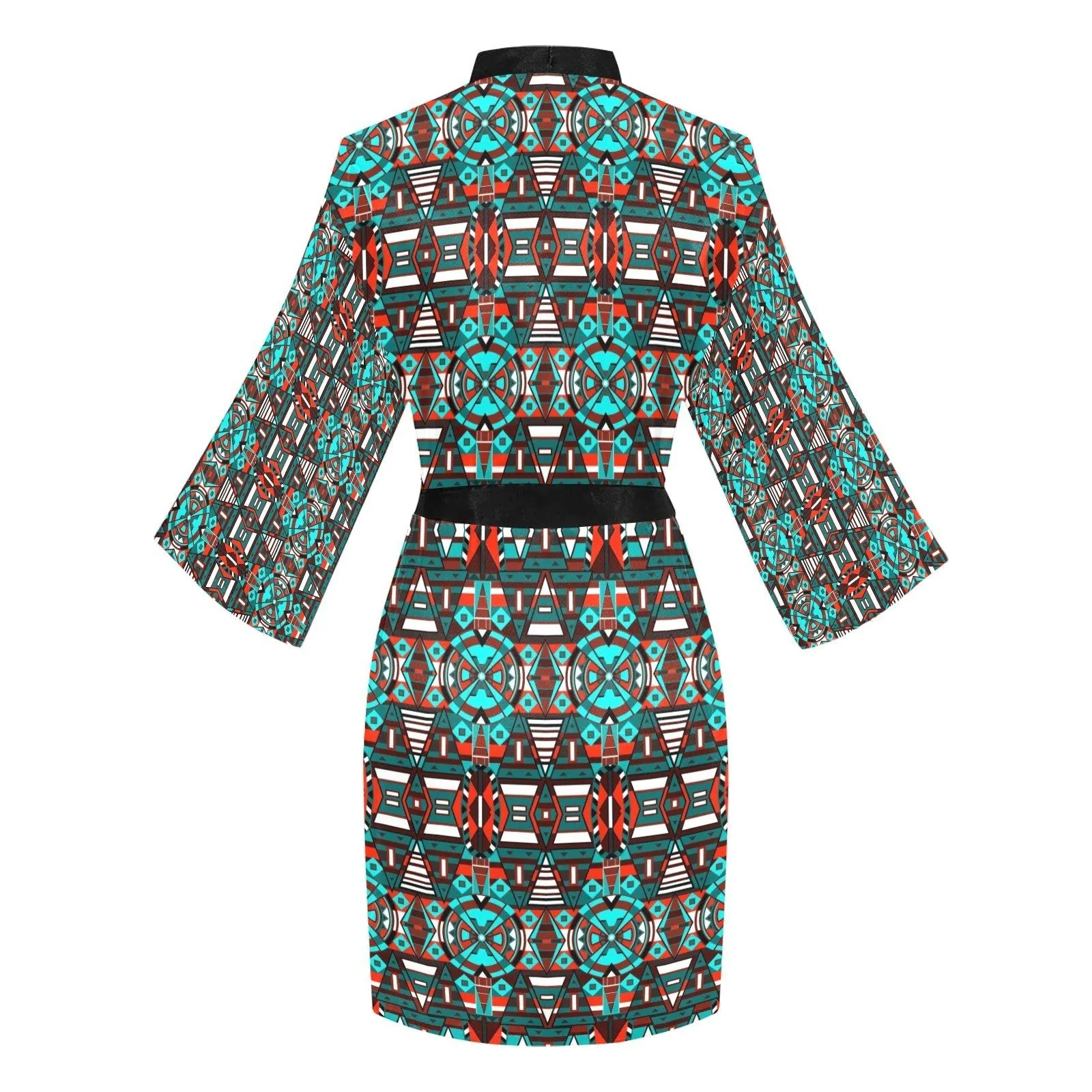 Captive Winter Long Sleeve Satin Robe
