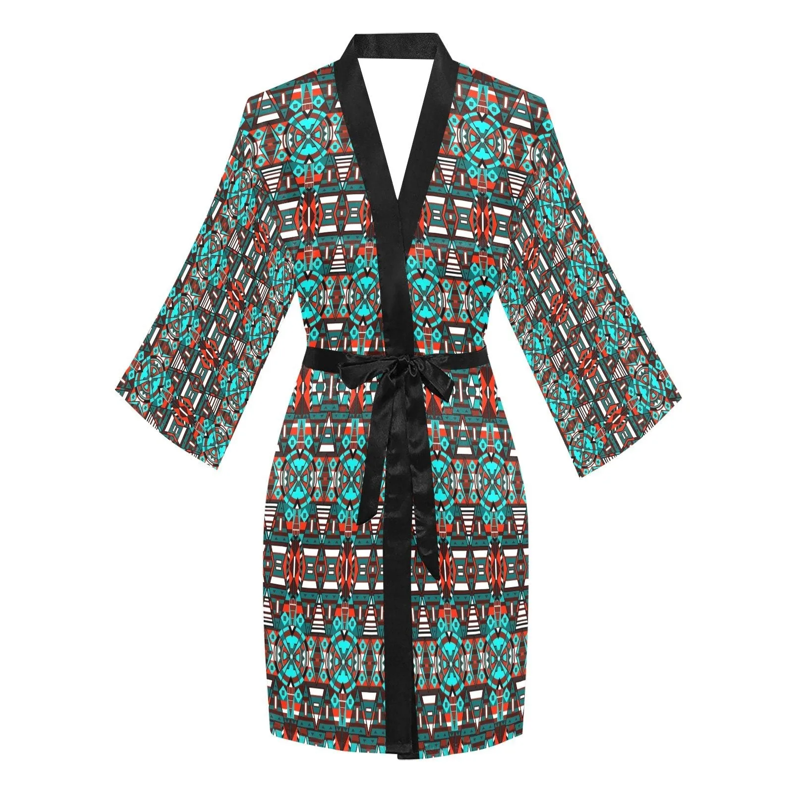 Captive Winter Long Sleeve Satin Robe
