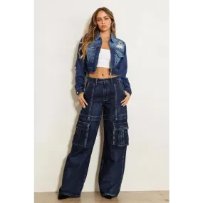 Cargo Wide Leg Jeans