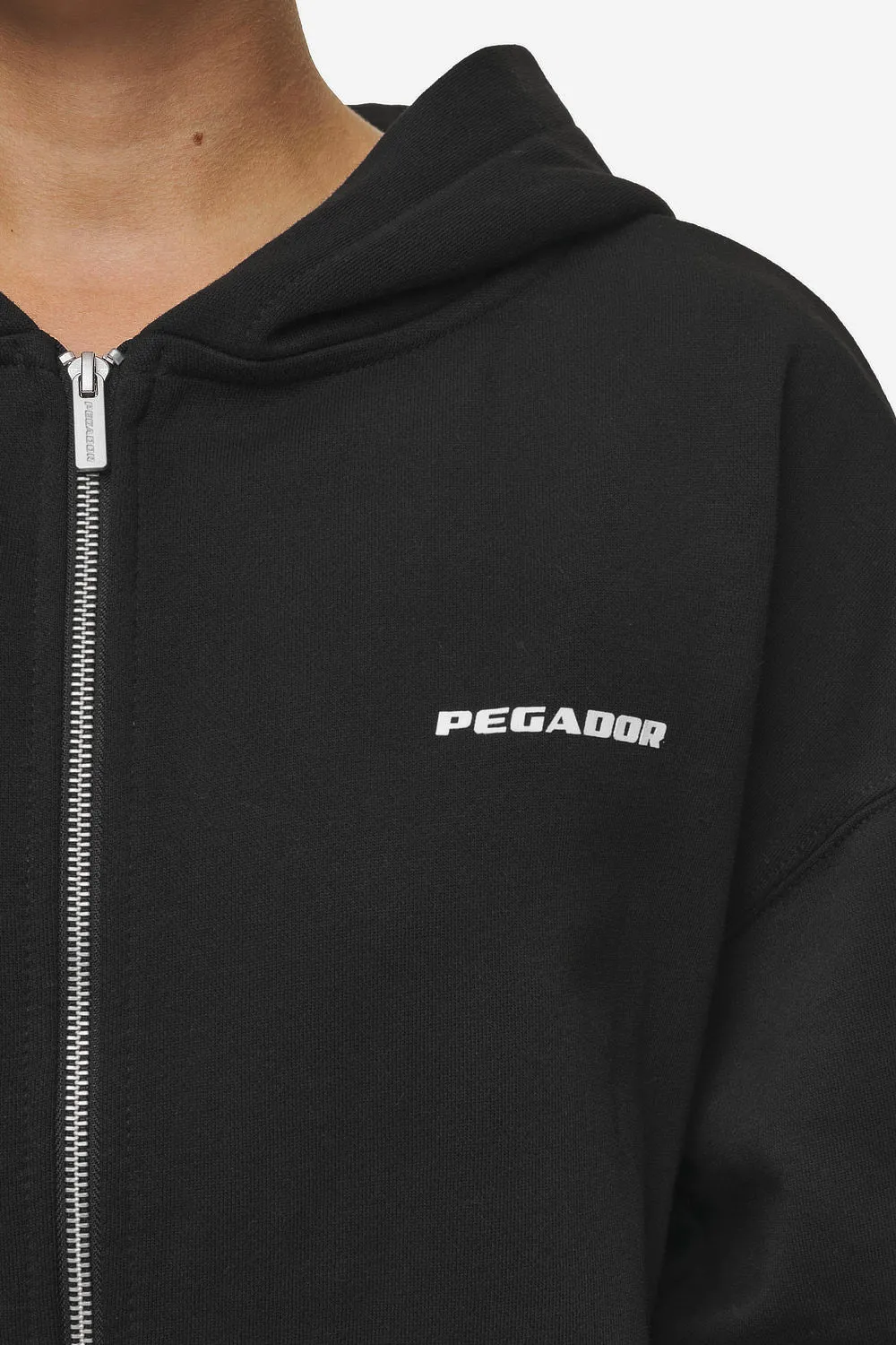 Clarita Oversized Sweat Jacket Black White Gum