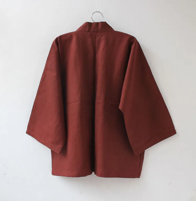 Classic Burgundy Kimono Cardigan
