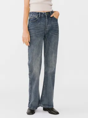 Classic Straight Leg Denim Jeans