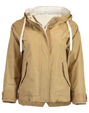 Cropped Taffeta Cinched Waist Jacket