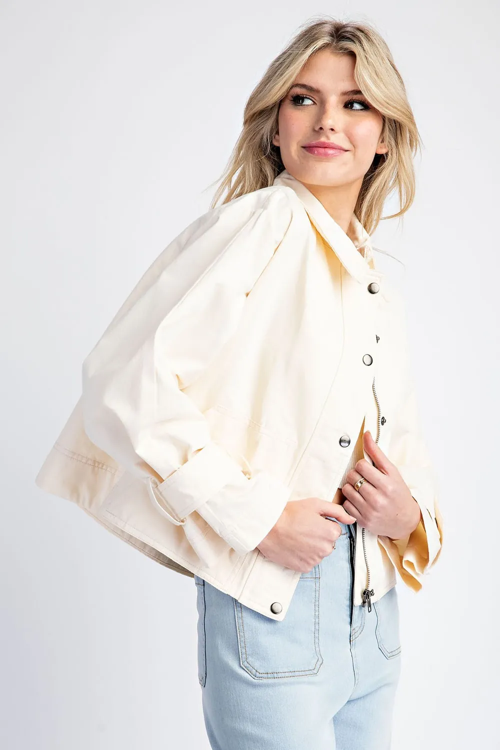 Cropped Trench Jacket