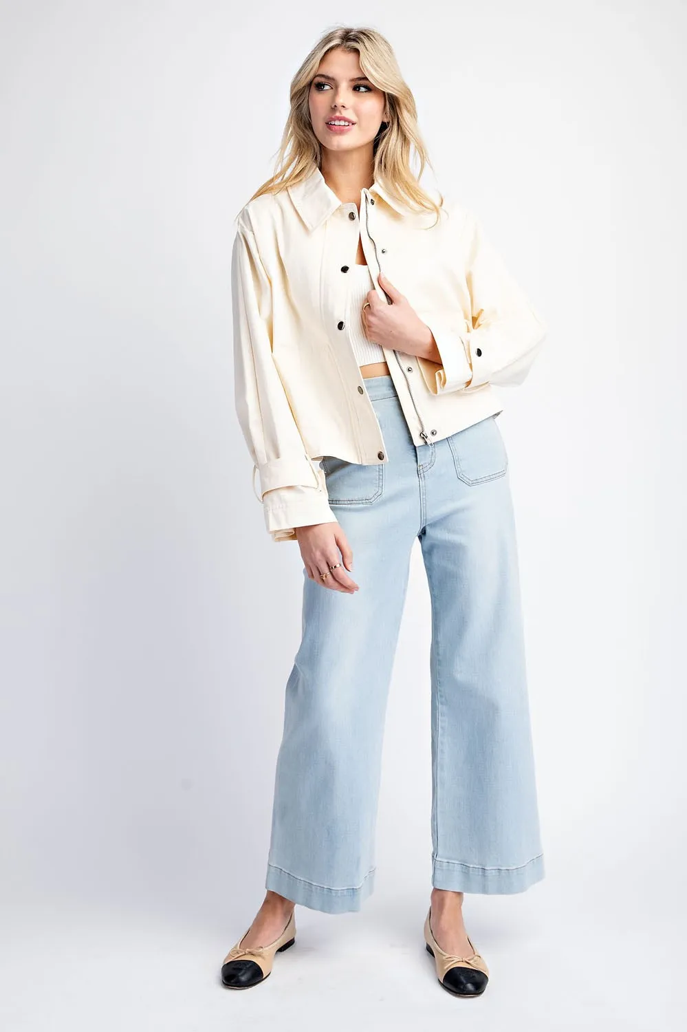 Cropped Trench Jacket