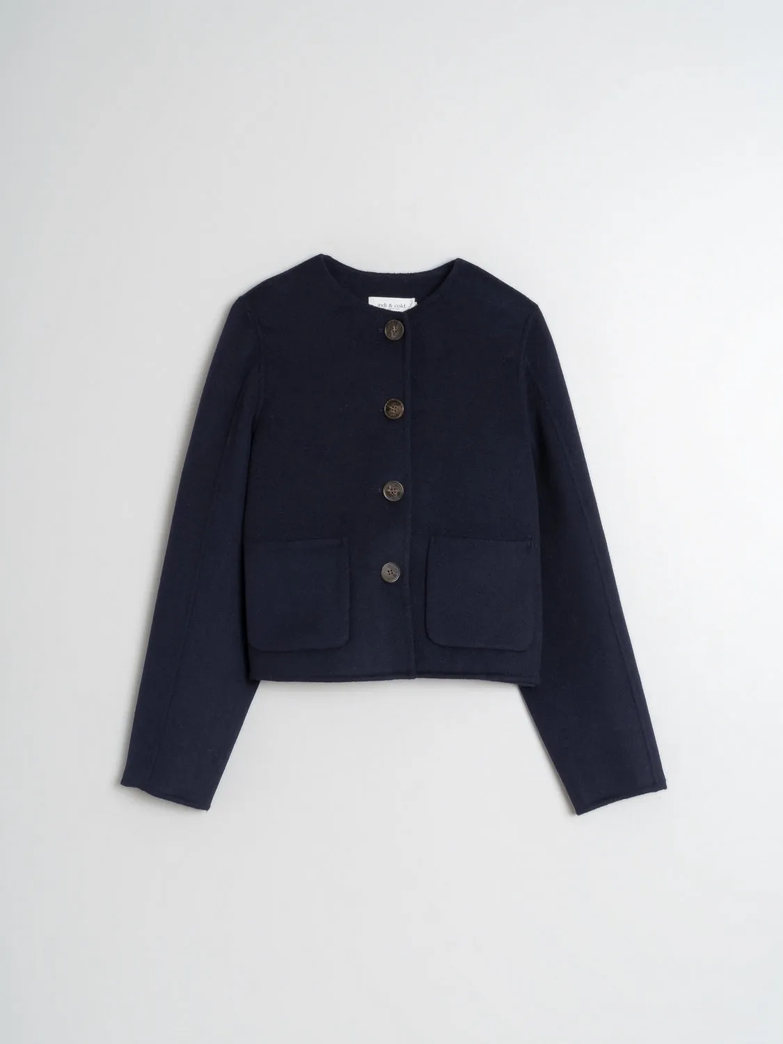 CROPPED WOOL JACKET - INDI&COLD