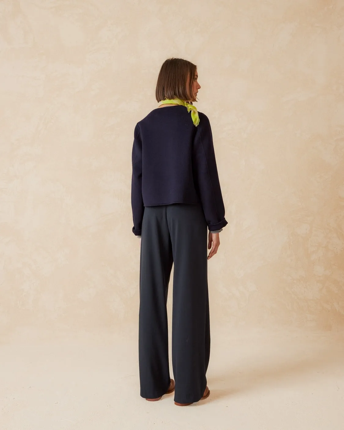 CROPPED WOOL JACKET - INDI&COLD