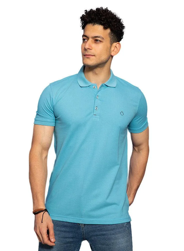 Deep-Aqua Basic Polo