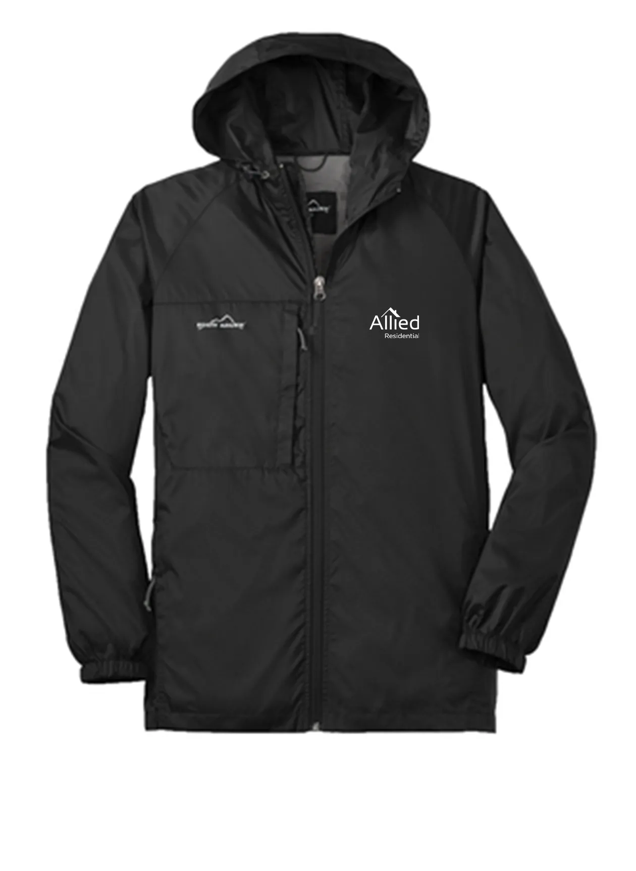 Eddie Bauer Packable Wind Jacket, Black [Allied Residential]