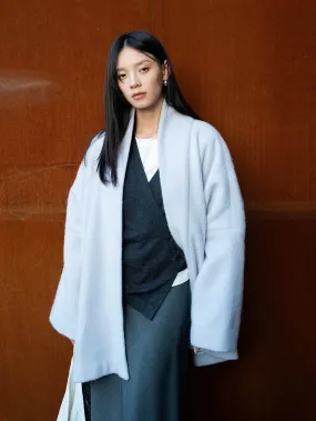 Elegant Oversized Shawl Coat