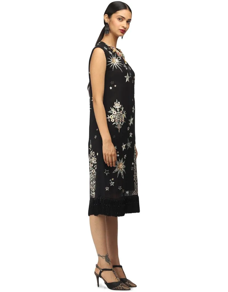 Embroidered Tunic- Black