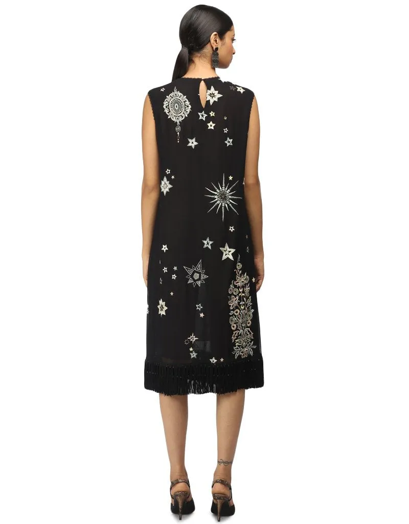 Embroidered Tunic- Black