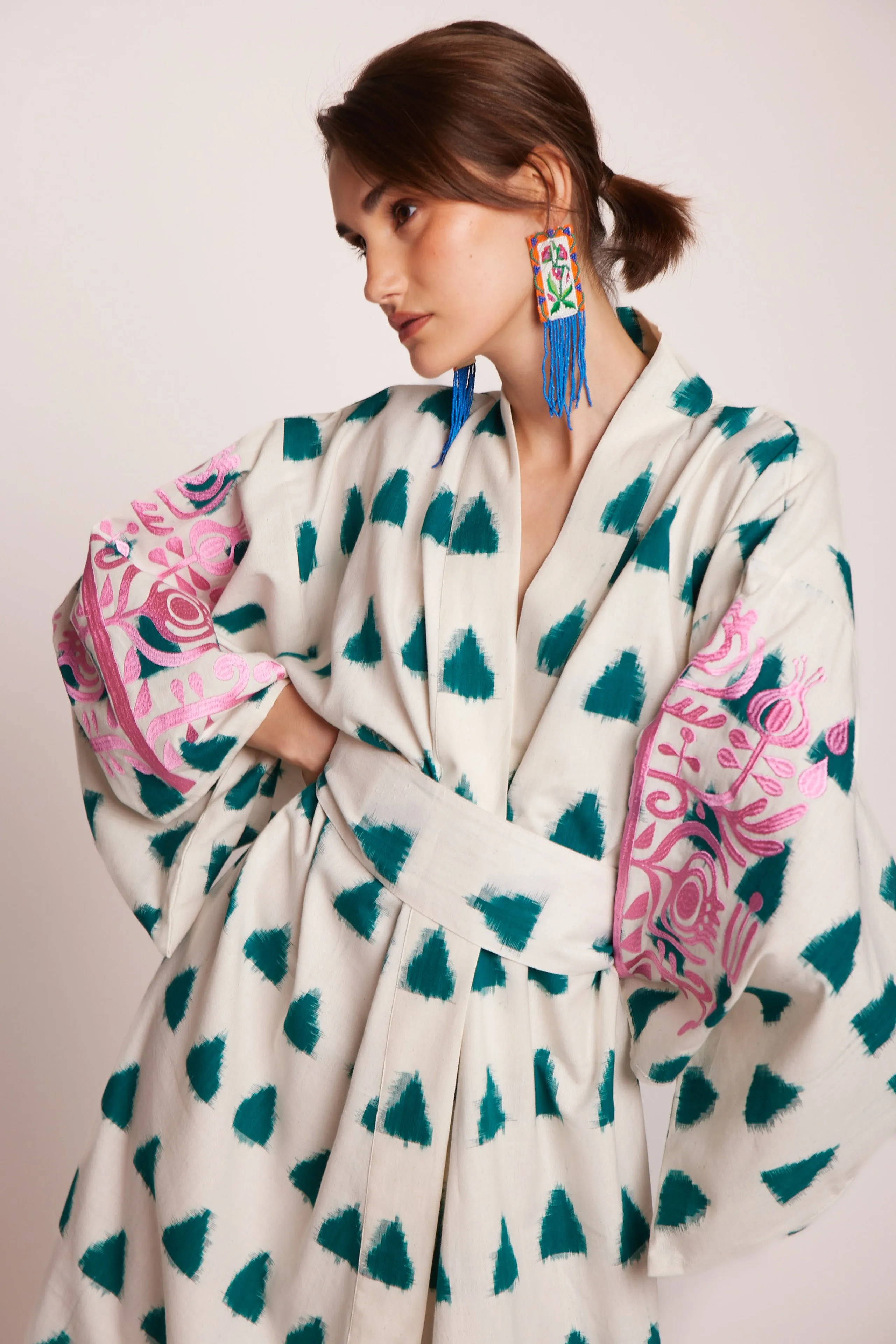 Emerald Savannah Naya Kimono