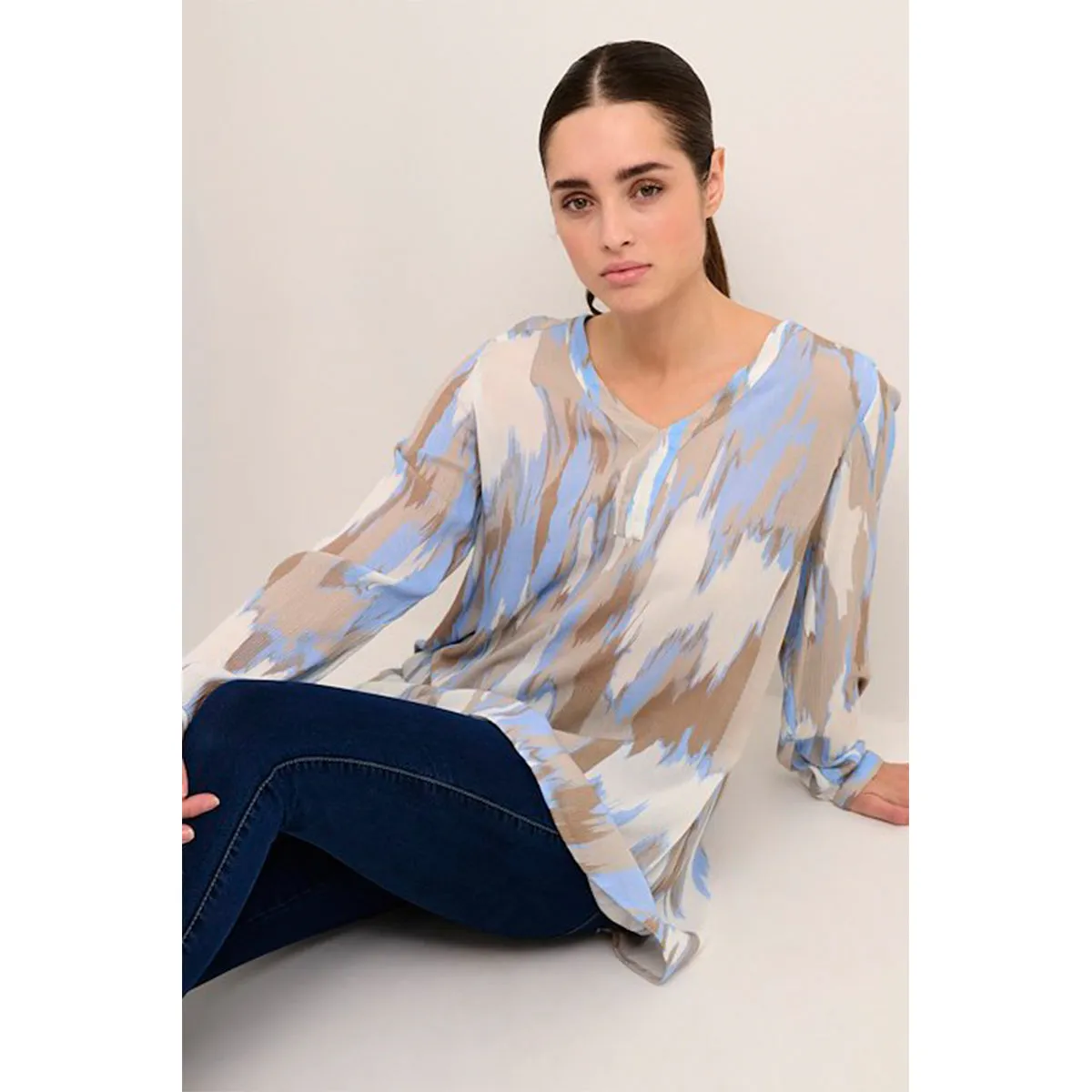 Fleur amber tunic windsurfer graphic organic