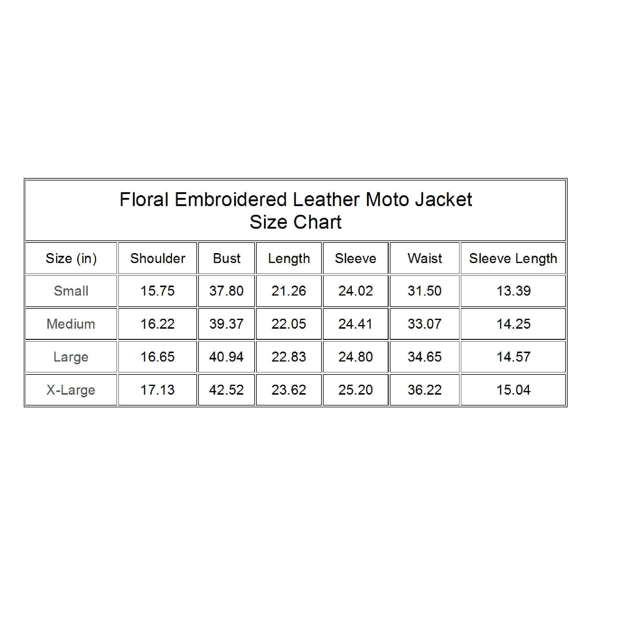 Floral Embroidered Leather Moto Jacket