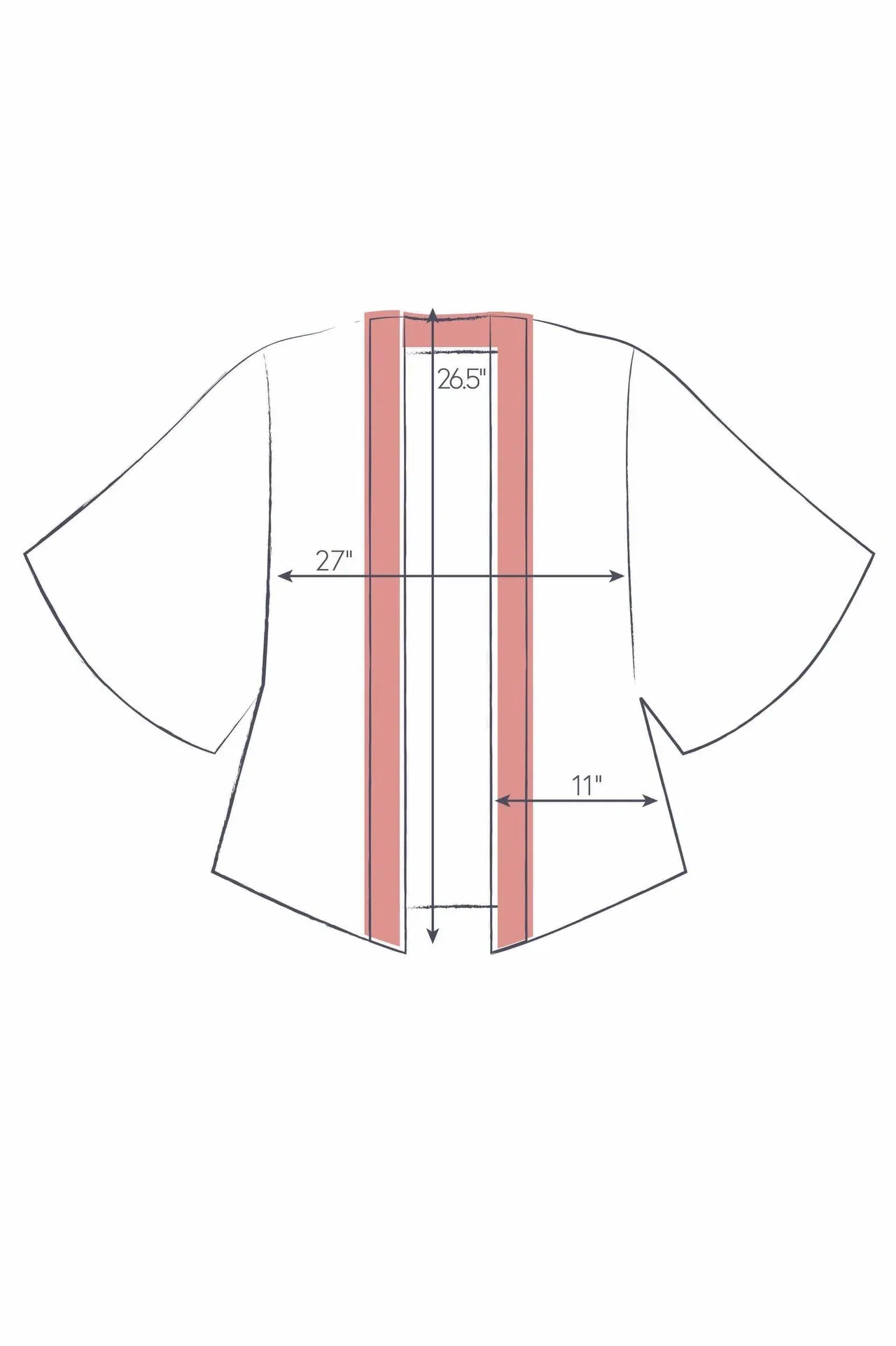 Floral Study Kimono Jacket by Powder UK in Denim