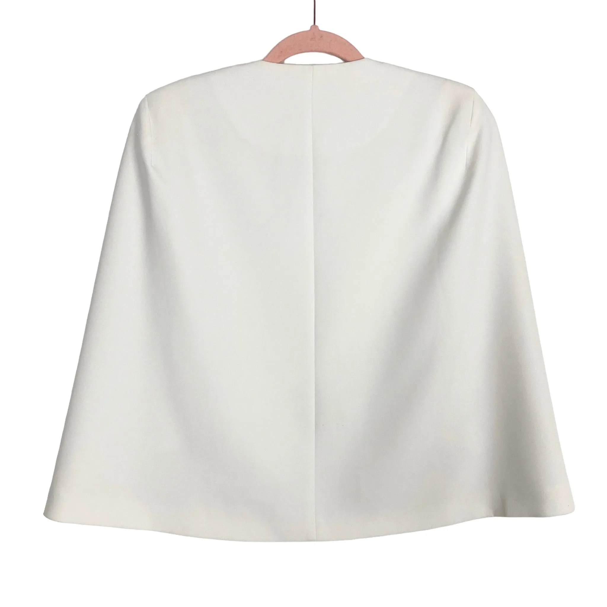 Forever New White Cape Blazer- Size 2 (see notes)