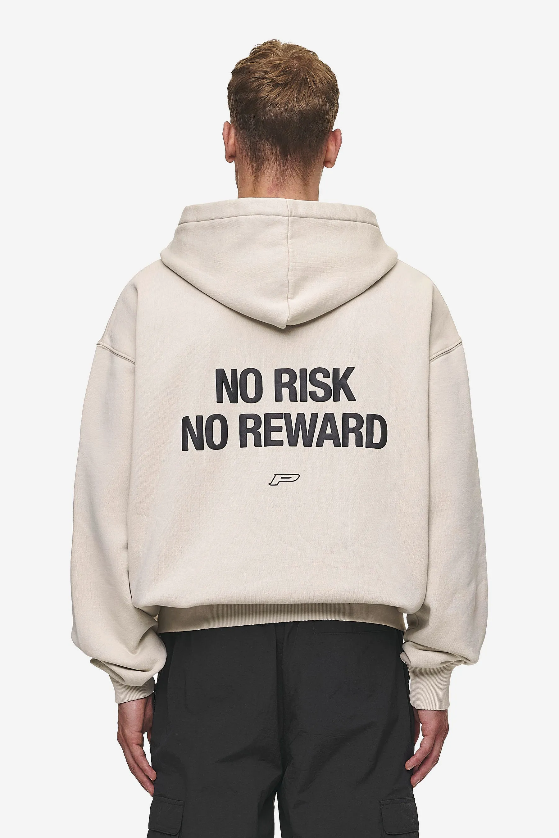 Fox Oversized Sweat Jacket Washed Light Beige