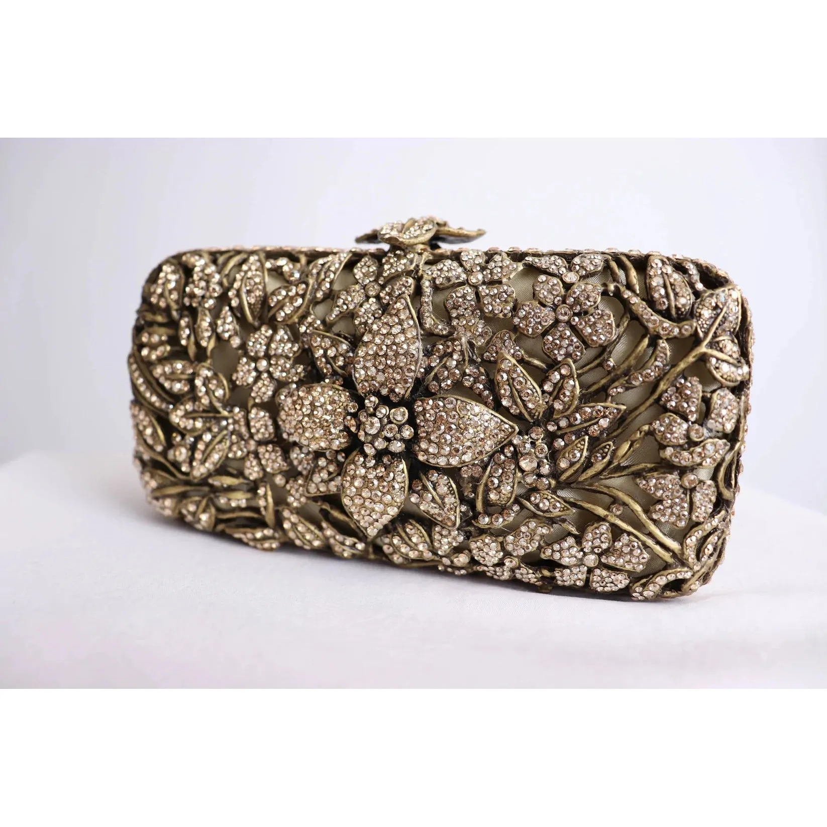 Gold Crystal Clutch