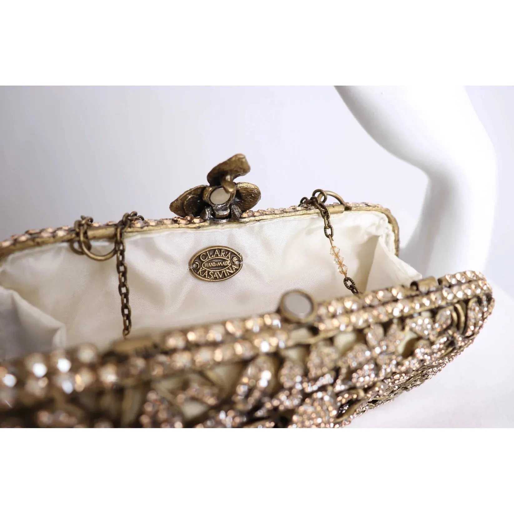 Gold Crystal Clutch