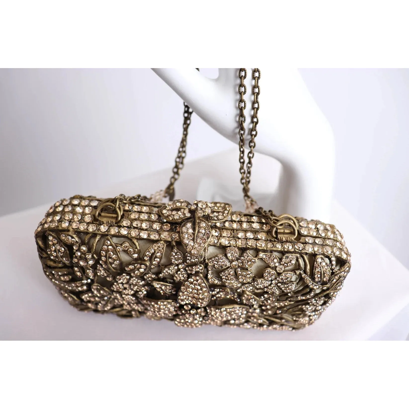 Gold Crystal Clutch