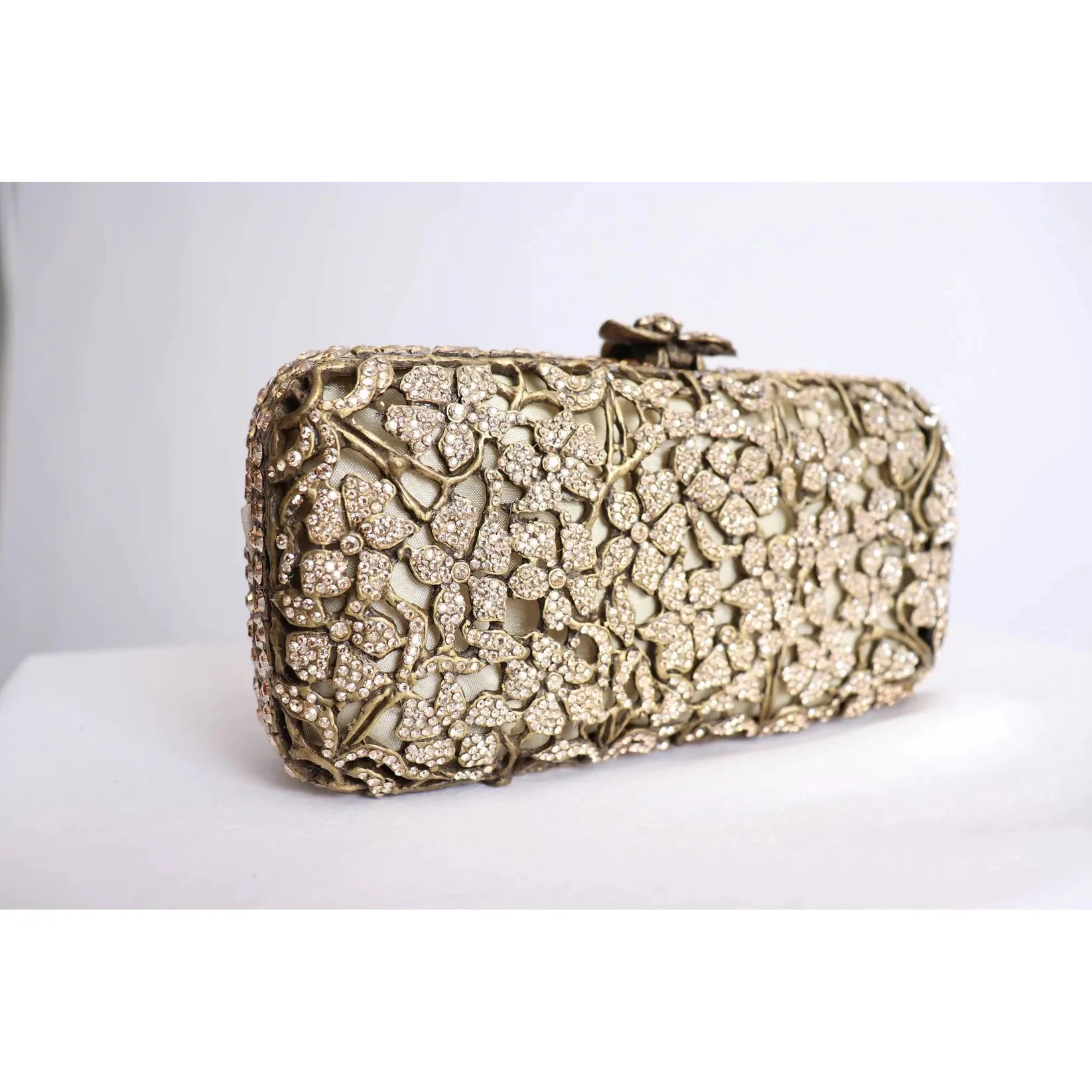 Gold Crystal Clutch