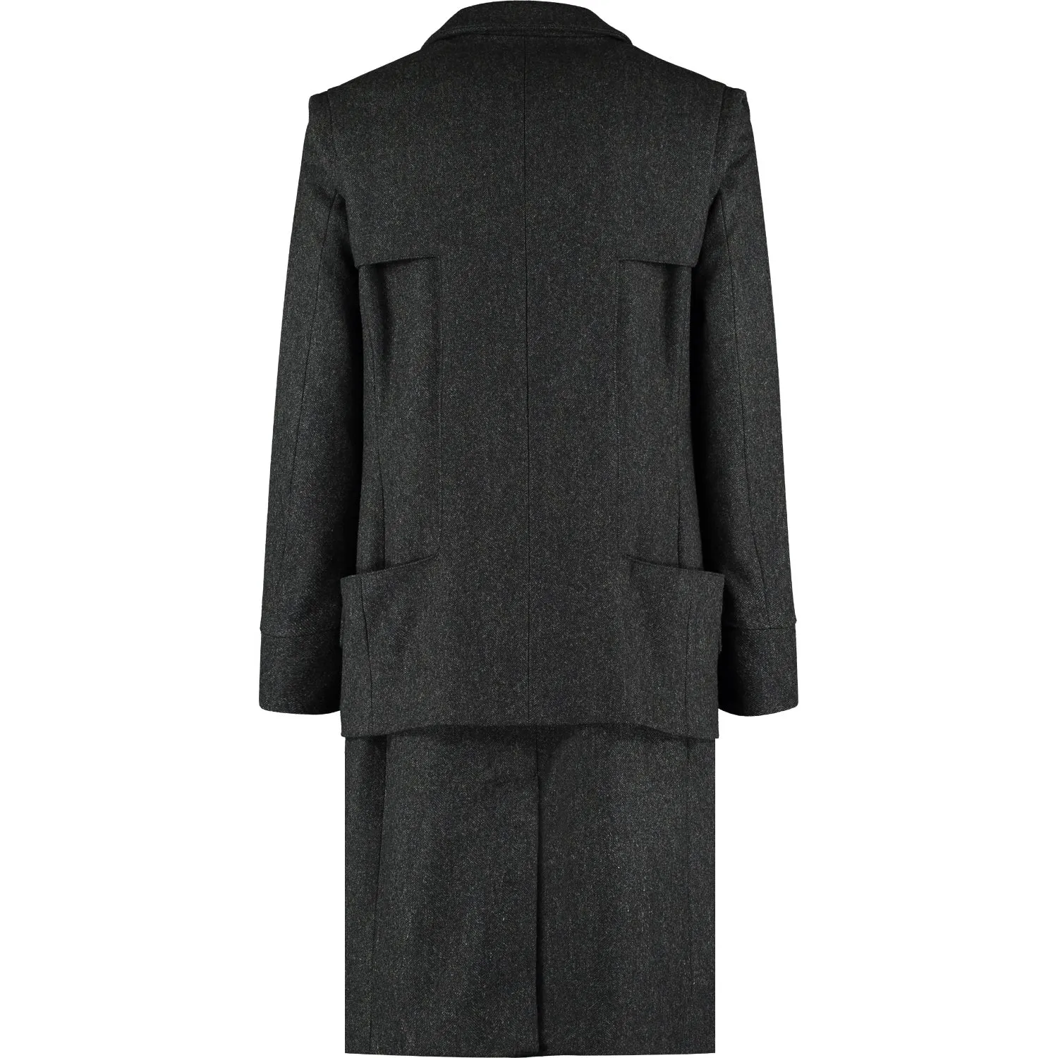 Herringbone Wool Coat