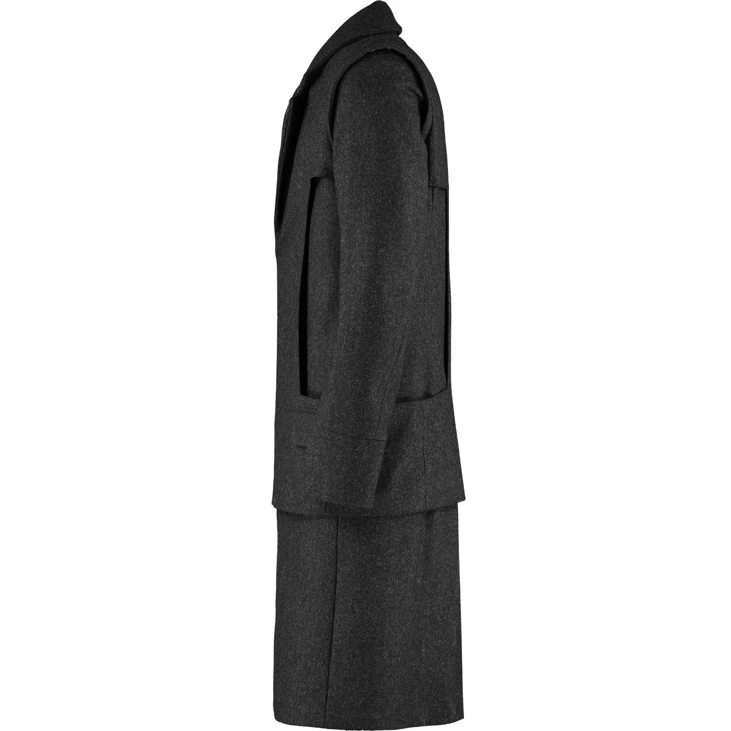 Herringbone Wool Coat