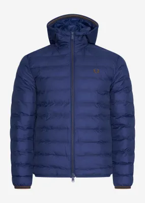 Hooded insulated jacket - french navy