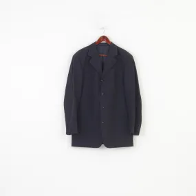 Hugo Boss Men 102 40 Blazer Navy Breasted Collar Bottoms Wool Jacket