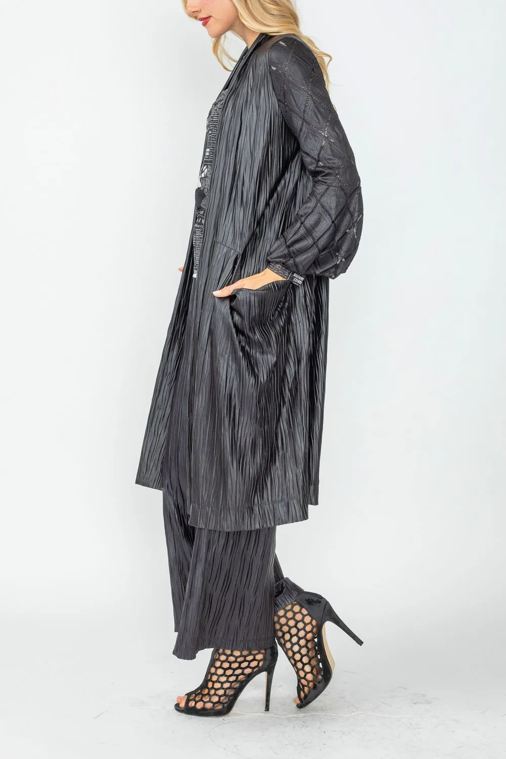 IC COLLECTION Jacket - 6647J - BLACK