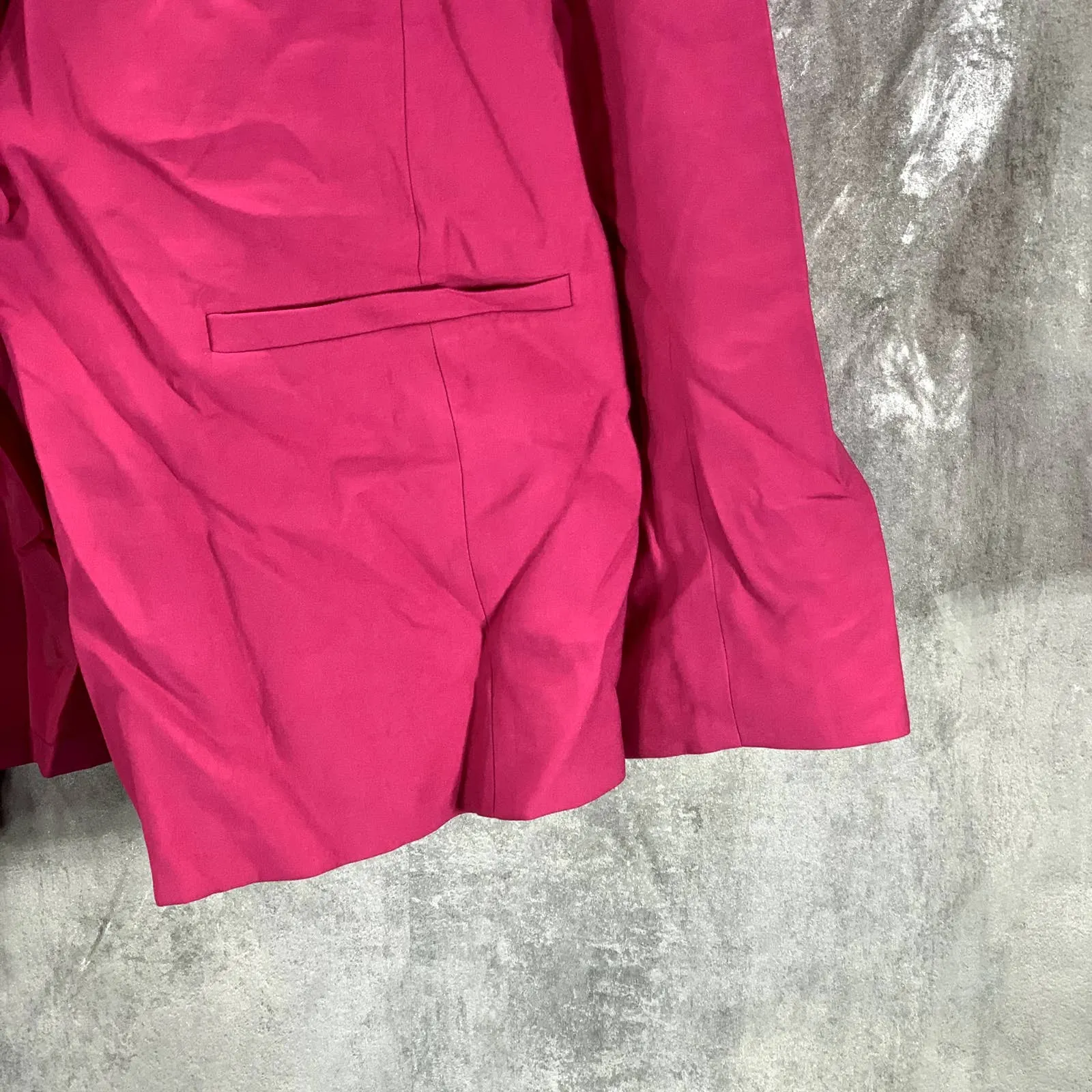 INC INTERNATIONAL CONCEPTS Women's Jazzy Pink One-Button Oversized Blazer SZ M