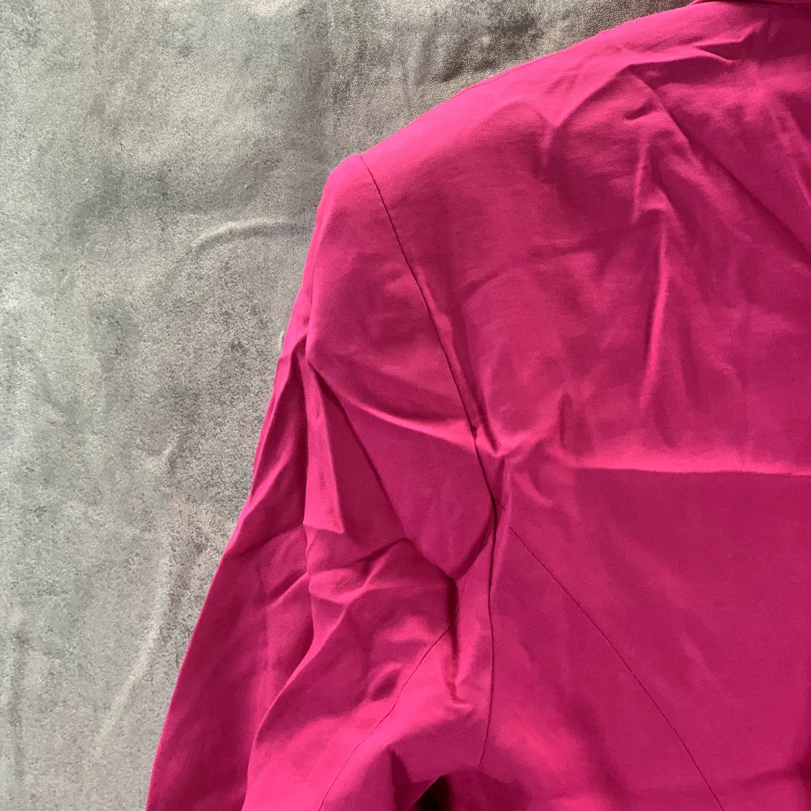 INC INTERNATIONAL CONCEPTS Women's Jazzy Pink One-Button Oversized Blazer SZ M