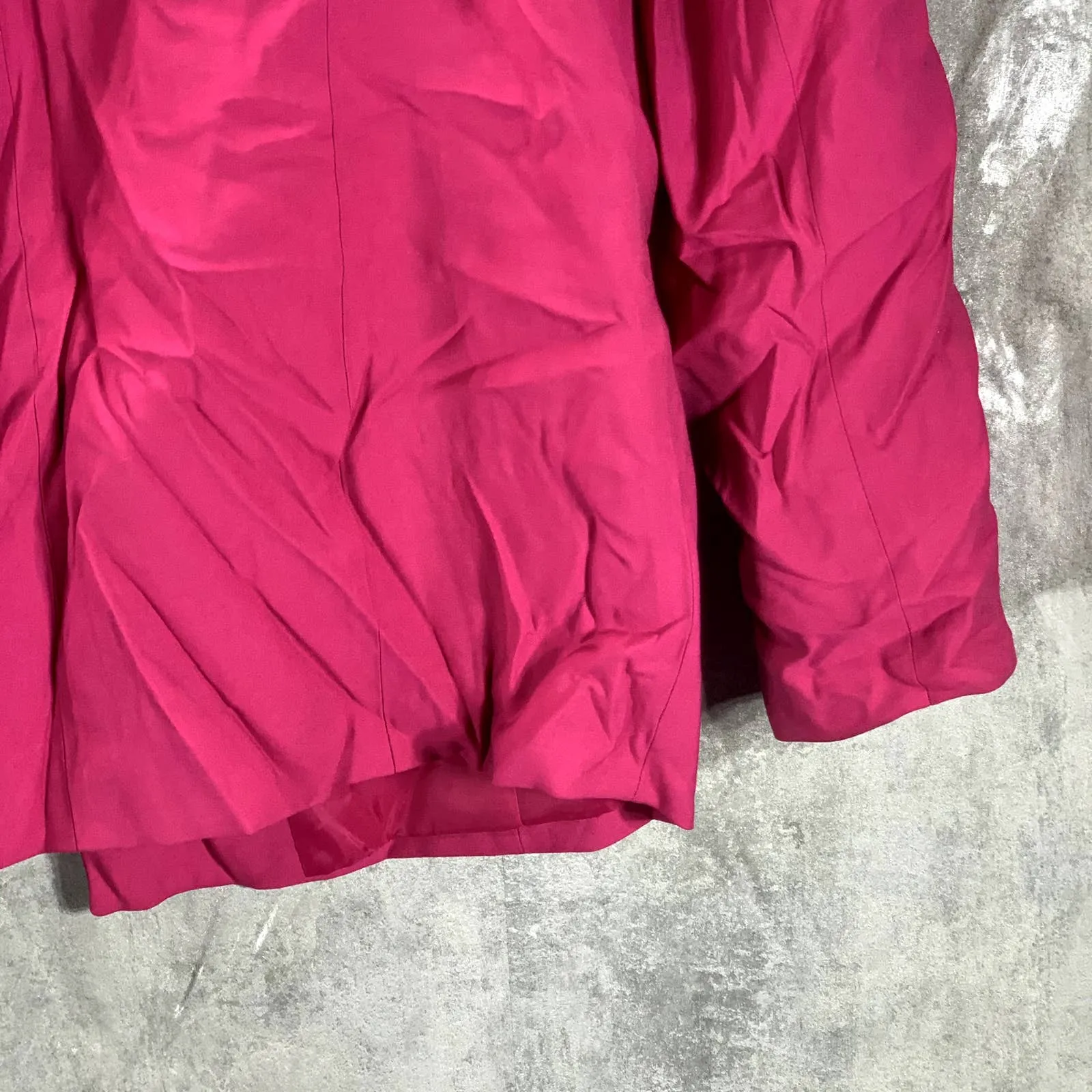 INC INTERNATIONAL CONCEPTS Women's Jazzy Pink One-Button Oversized Blazer SZ M