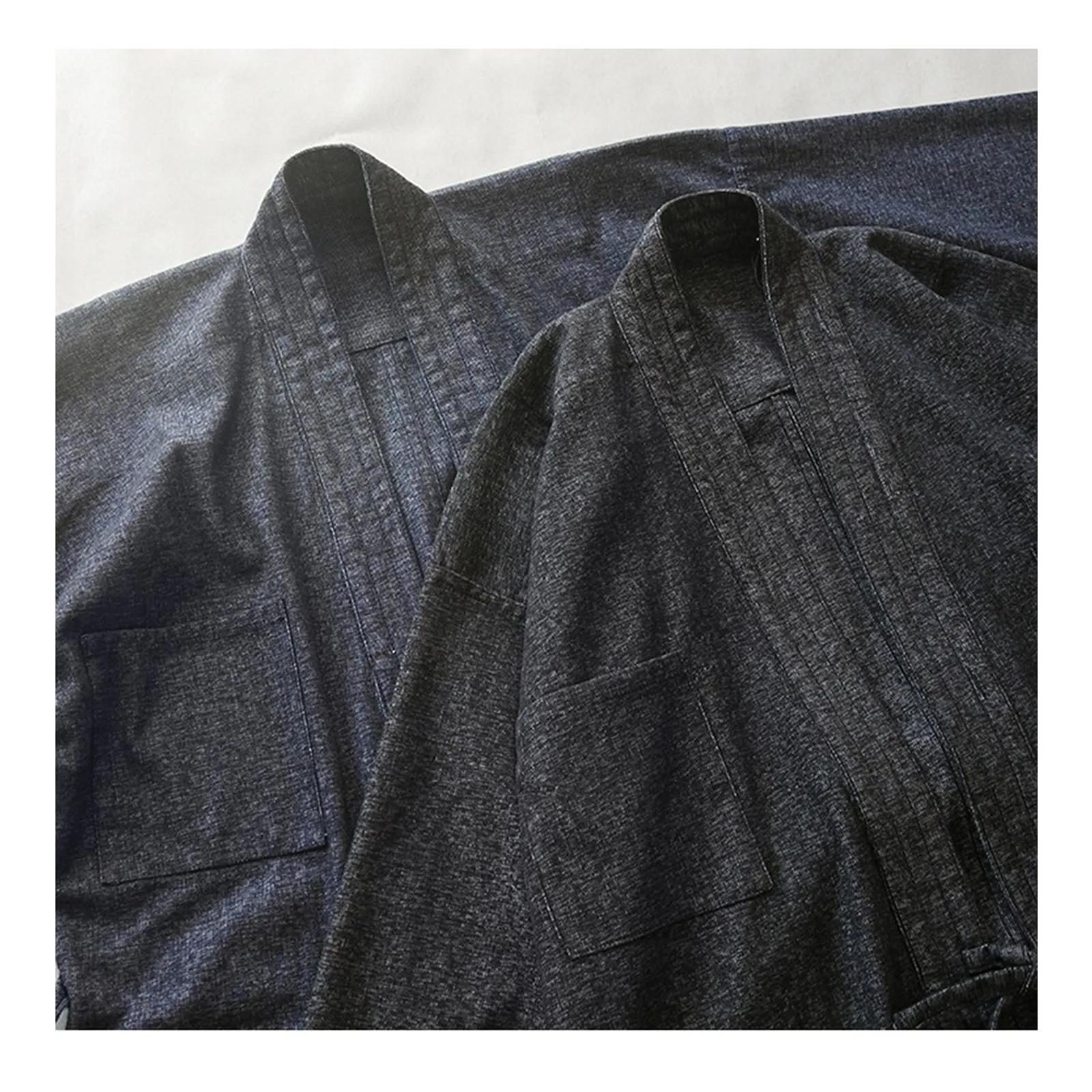 Indigo Dyed Blended Kimono