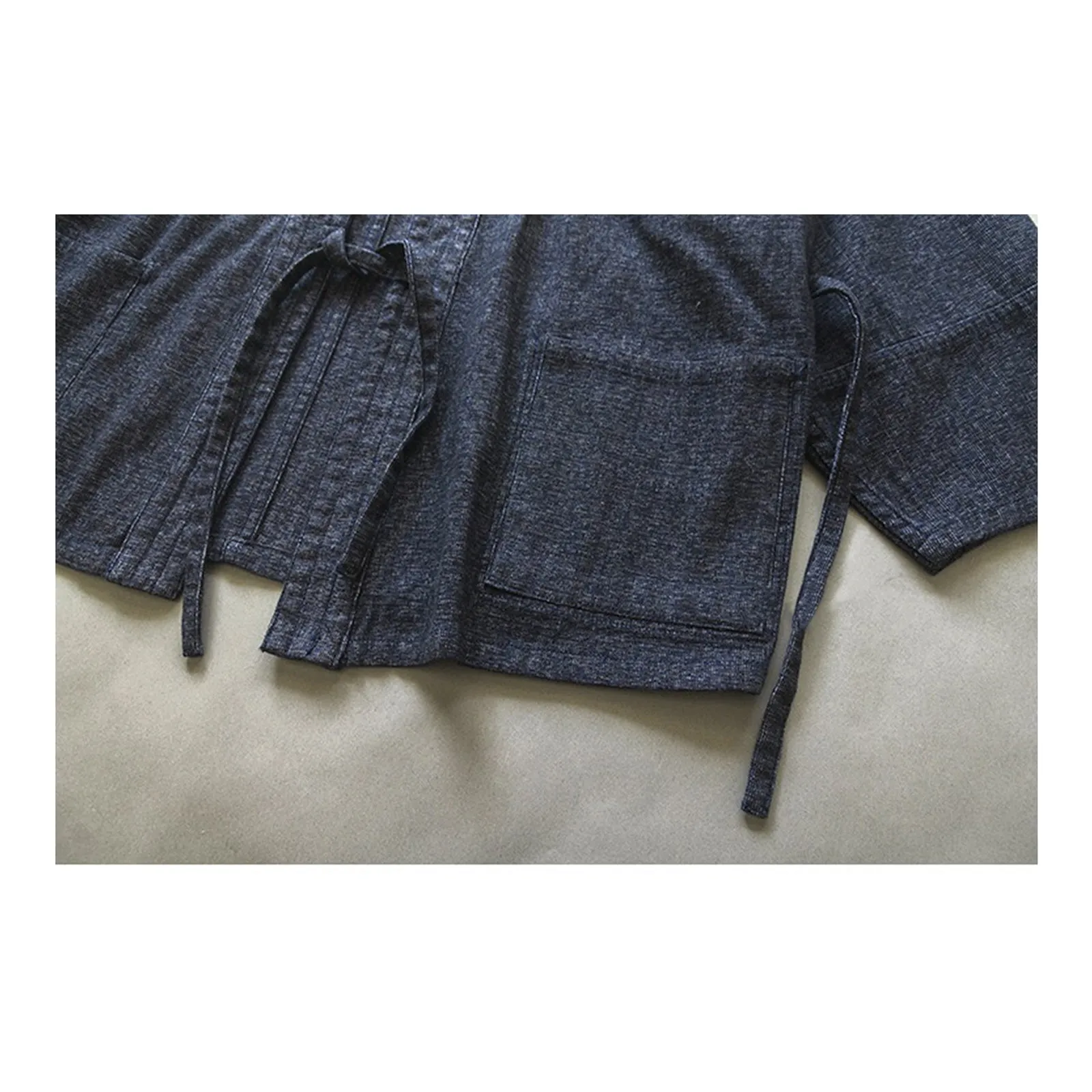 Indigo Dyed Blended Kimono