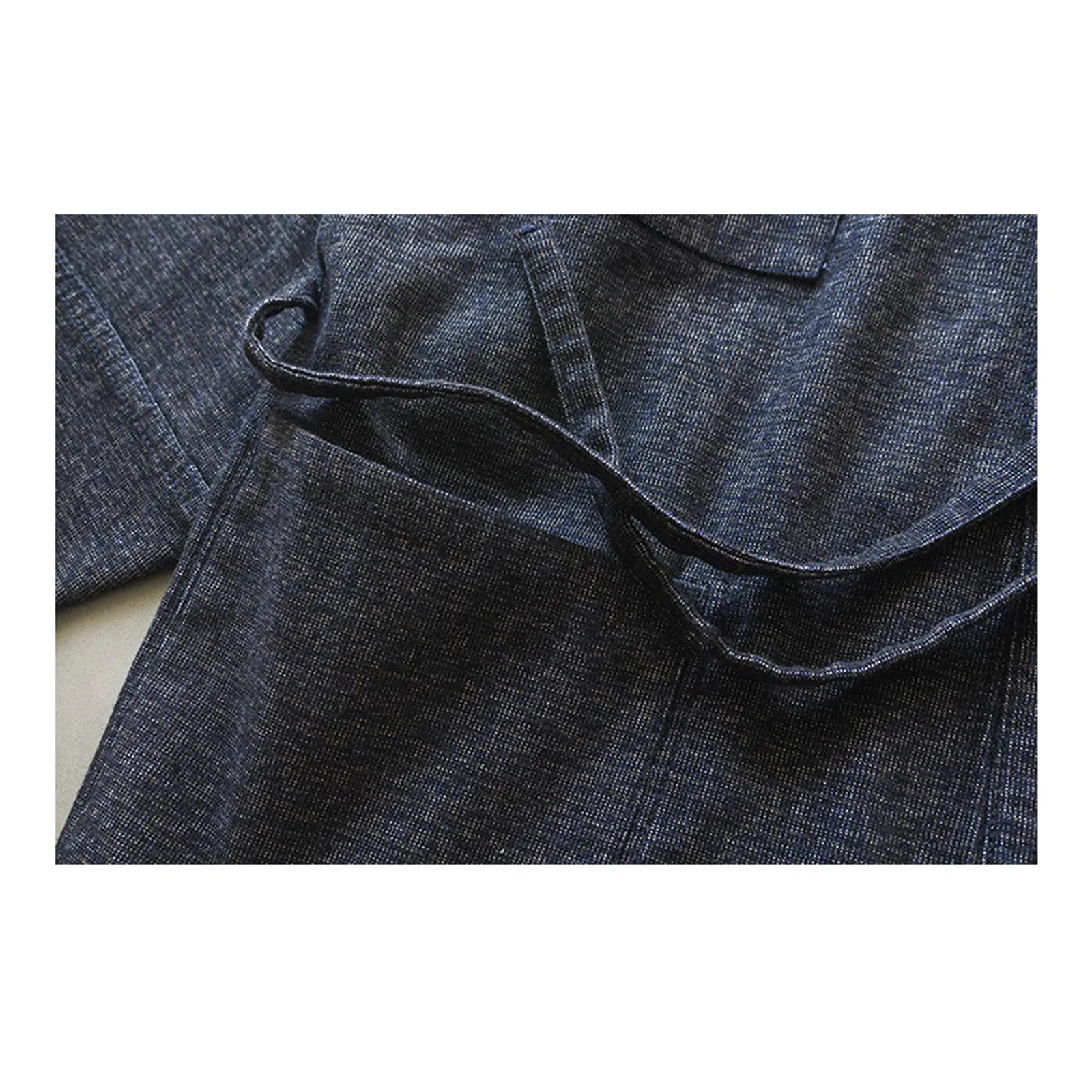Indigo Dyed Blended Kimono
