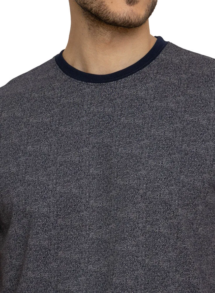 Indigo Printed Round T-Shirt Design 8