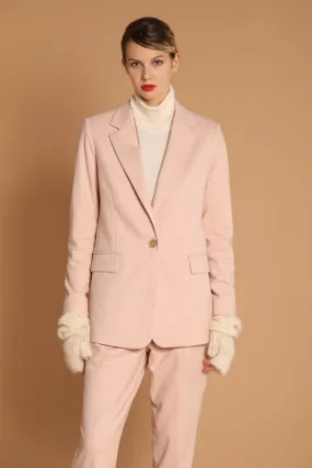 Irene blazer donna lungo in jersey con fantasia resca