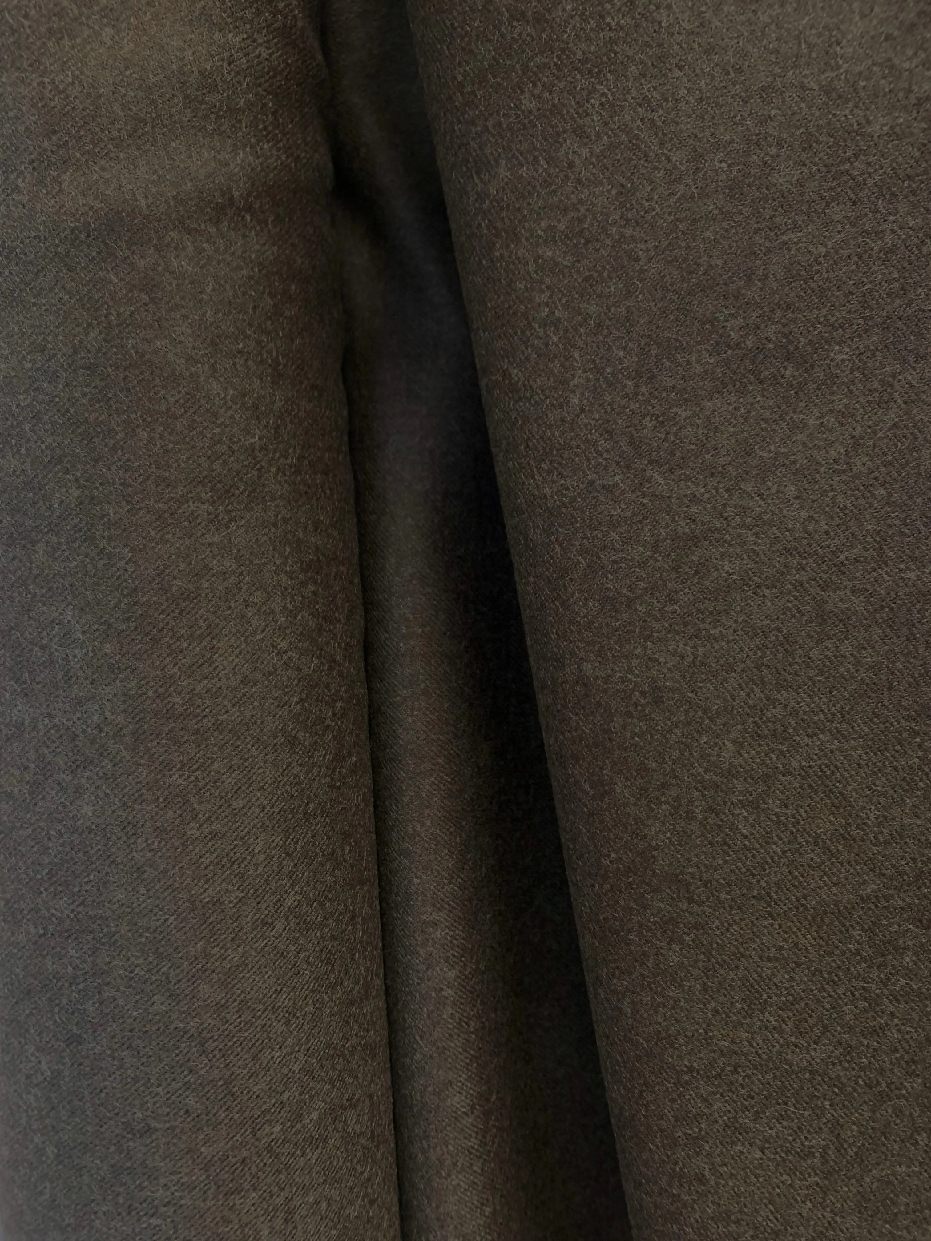 Italian Designer Wool Flannel - Brown