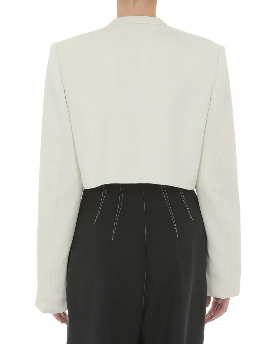 Ivory Cropped Blazer