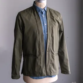 Kamigata Jacket in Olive Flight Mercerized Twill