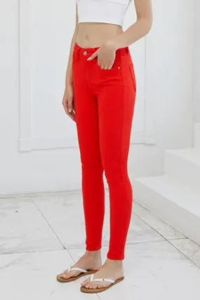 Kancan Radiant Red Skinny Jeans