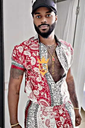 Kayib Designer Matching Sets - Elevate Your Style with Barocco Print and Mulberry Silk - Experience Luxury Comfort