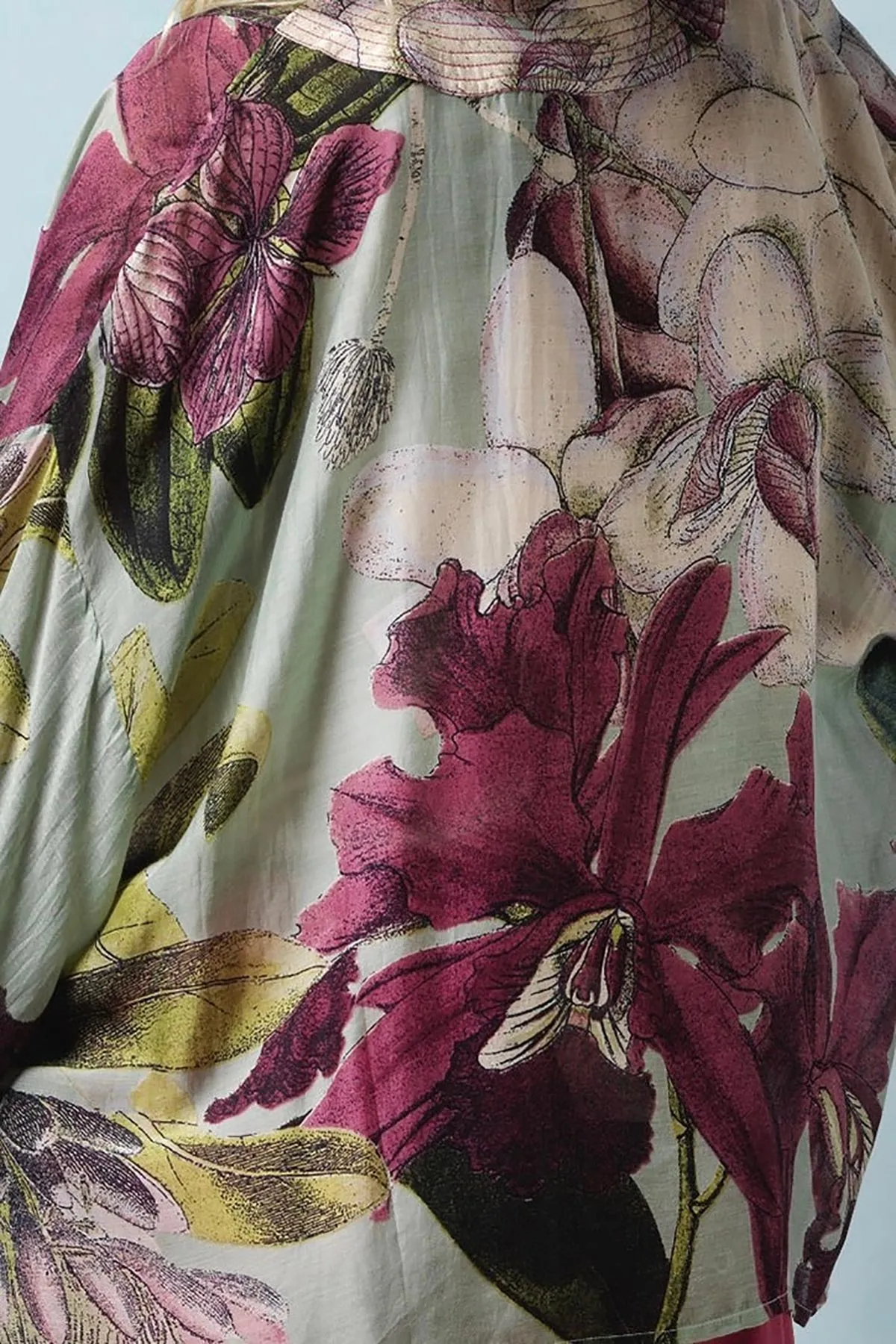 KEW Protea Duck Egg Kimono